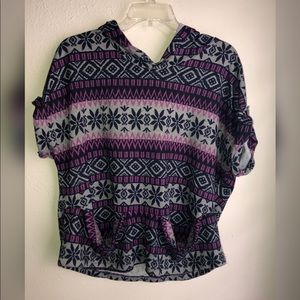 Multicolored Hooded Shirt